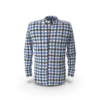 Demo — Blue & Black Check Shirt