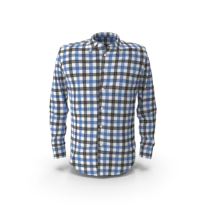 Demo — Blue & Black Check Shirt