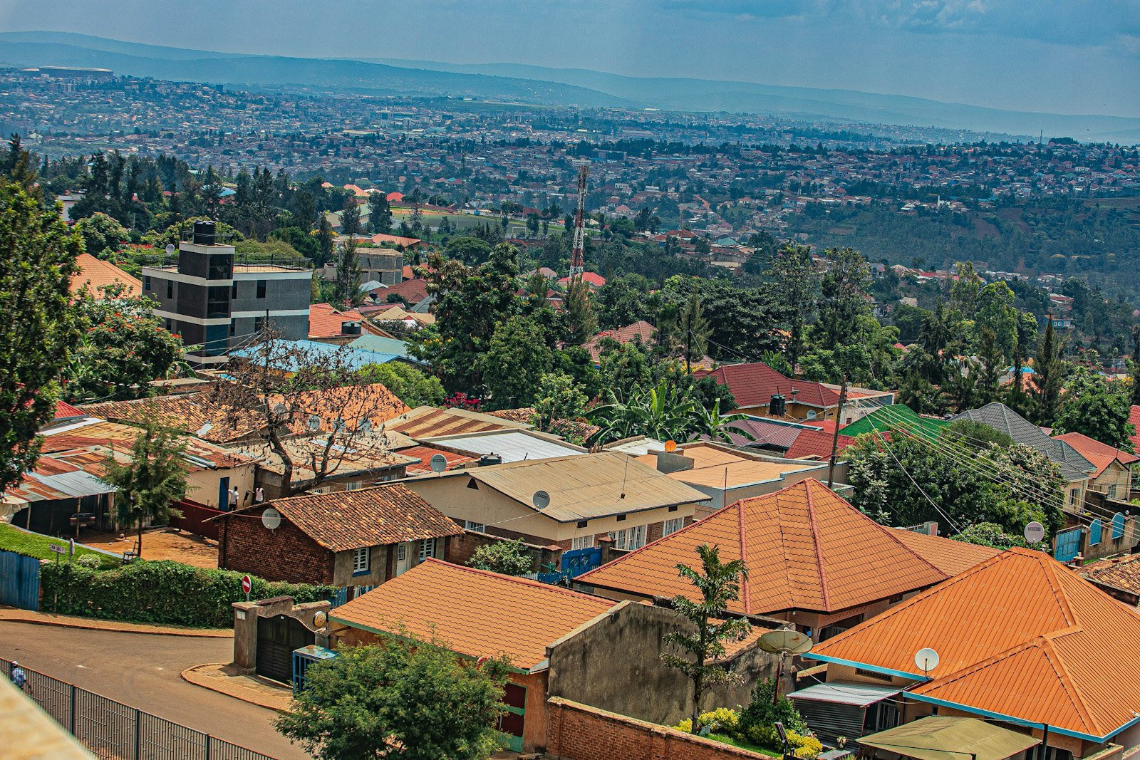 Hills and neighbourhoods of Nyamirambo, Kigali